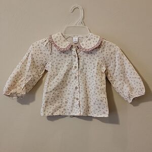 LC WAIKIKI BABY FLORAL BUTTON DOWN SHIRT, SIZE 12-18 MONTHS - NEW
